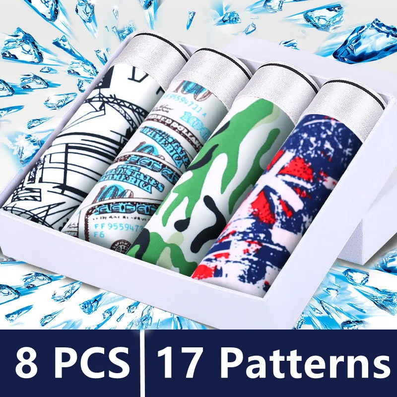 Men Underwear Boxer Shorts Panties Summer Breathable Ultra Thin Shorts Brand Underpants Men Print Mid Waist Shorts Men
Men Underwear Boxer Shorts Panties Summer Breathable Ultra Thin Shorts Brand Underpants Men Print Mid Waist Shorts Men