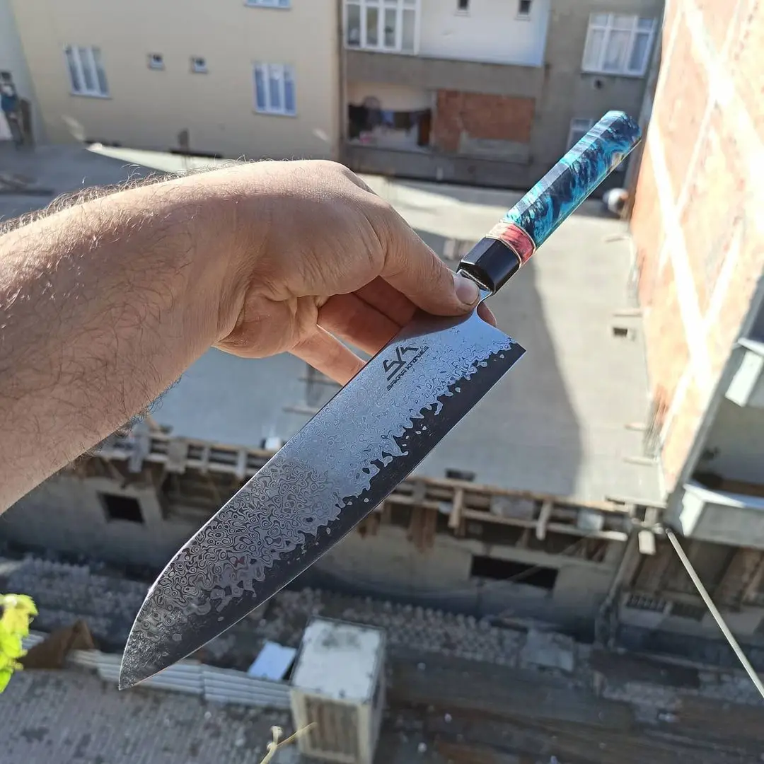 Поварские ножи из дамасской стали Sanmai, ручка из клена, персонализированный нож, специальный кухонный нож, кухонный нож
Поварские ножи из дамасской стали Sanmai, ручка из клена, персонализированный нож, специальный кухонный нож, кухонный нож