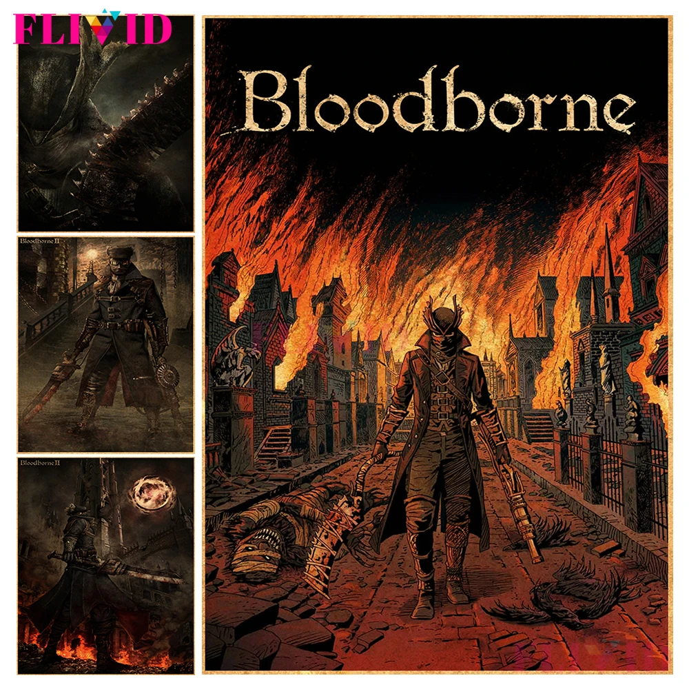 Vintage Hunter Gothic Game Posters And Prints Wall Art Bloodborne Retro Canvas Painting Wall Pictures For Living Room Unframed
Vintage Hunter Gothic Game Posters And Prints Wall Art Bloodborne Retro Canvas Painting Wall Pictures For Living Room Unframed