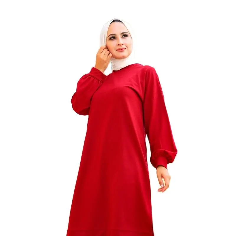 Women's Red Side Slit Tunic Muslim Fashion Spring Summer Autumn Winter Creation Moda Long Full Length
Women's Red Side Slit Tunic Muslim Fashion Spring Summer Autumn Winter Creation Moda Long Full Length