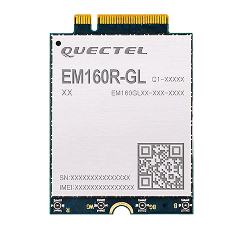 Quectel EM160R-GL Cat16 module High-end Router Chip High-speed 4G LTE M.2 Interface Global Band worldwide Support MIMO
Quectel EM160R-GL Cat16 module High-end Router Chip High-speed 4G LTE M.2 Interface Global Band worldwide Support MIMO
