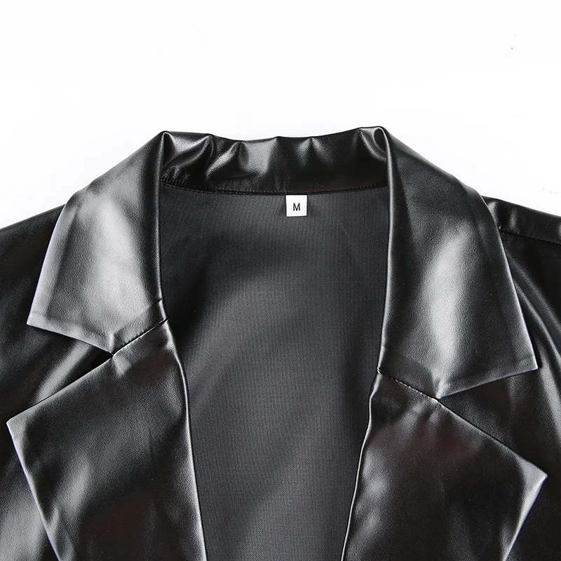 Women PU Leather Jacket Black Autumn Button Coat 2020 Streetwear Black Ladies Overcoats Y2K Esthetic Gothic Vintage 90s Outfits
Women PU Leather Jacket Black Autumn Button Coat 2020 Streetwear Black Ladies Overcoats Y2K Esthetic Gothic Vintage 90s Outfits