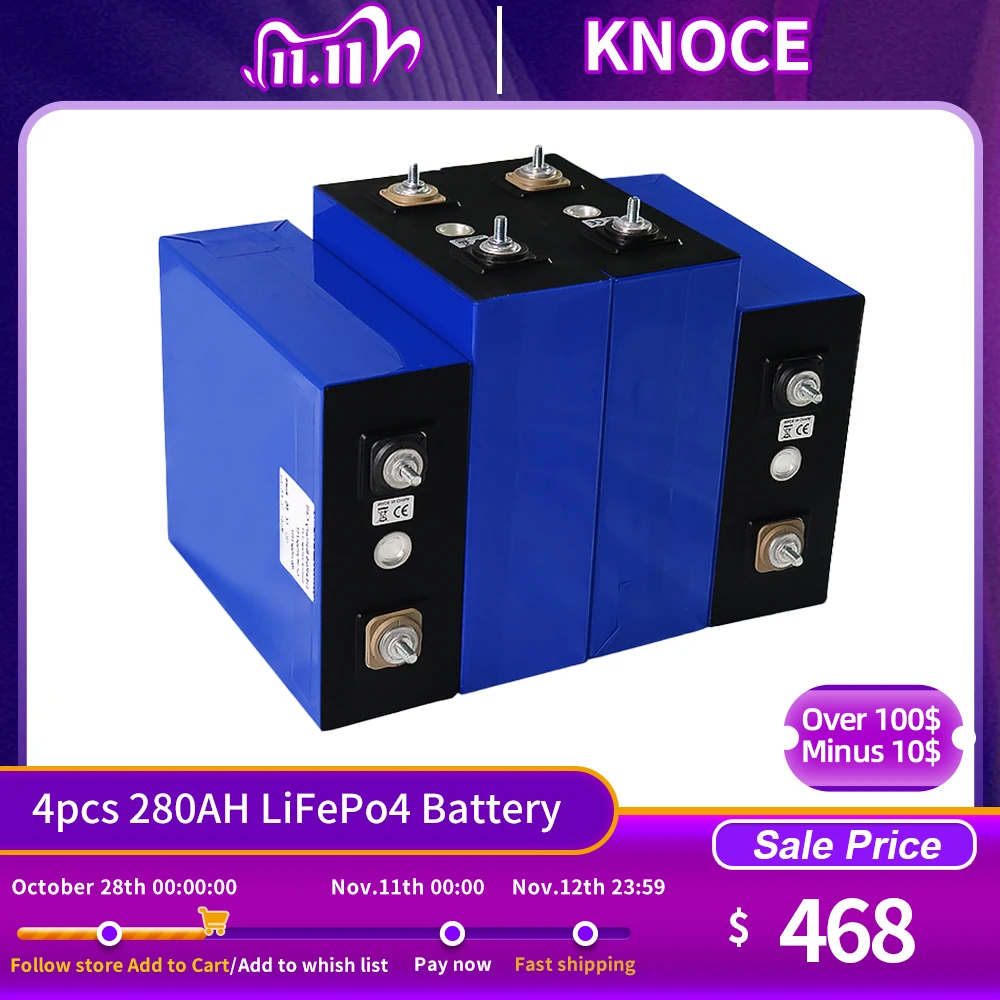 4 шт. 280AH Lifepo4 3,2 v DIY 4S 16S 12V 24V 280AH Аккумулятор для электрического автомобиля RV Солнечная энергия ЕС США без НАЛОГА
4 шт. 280AH Lifepo4 3,2 v DIY 4S 16S 12V 24V 280AH Аккумулятор для электрического автомобиля RV Солнечная энергия ЕС США без НАЛОГА