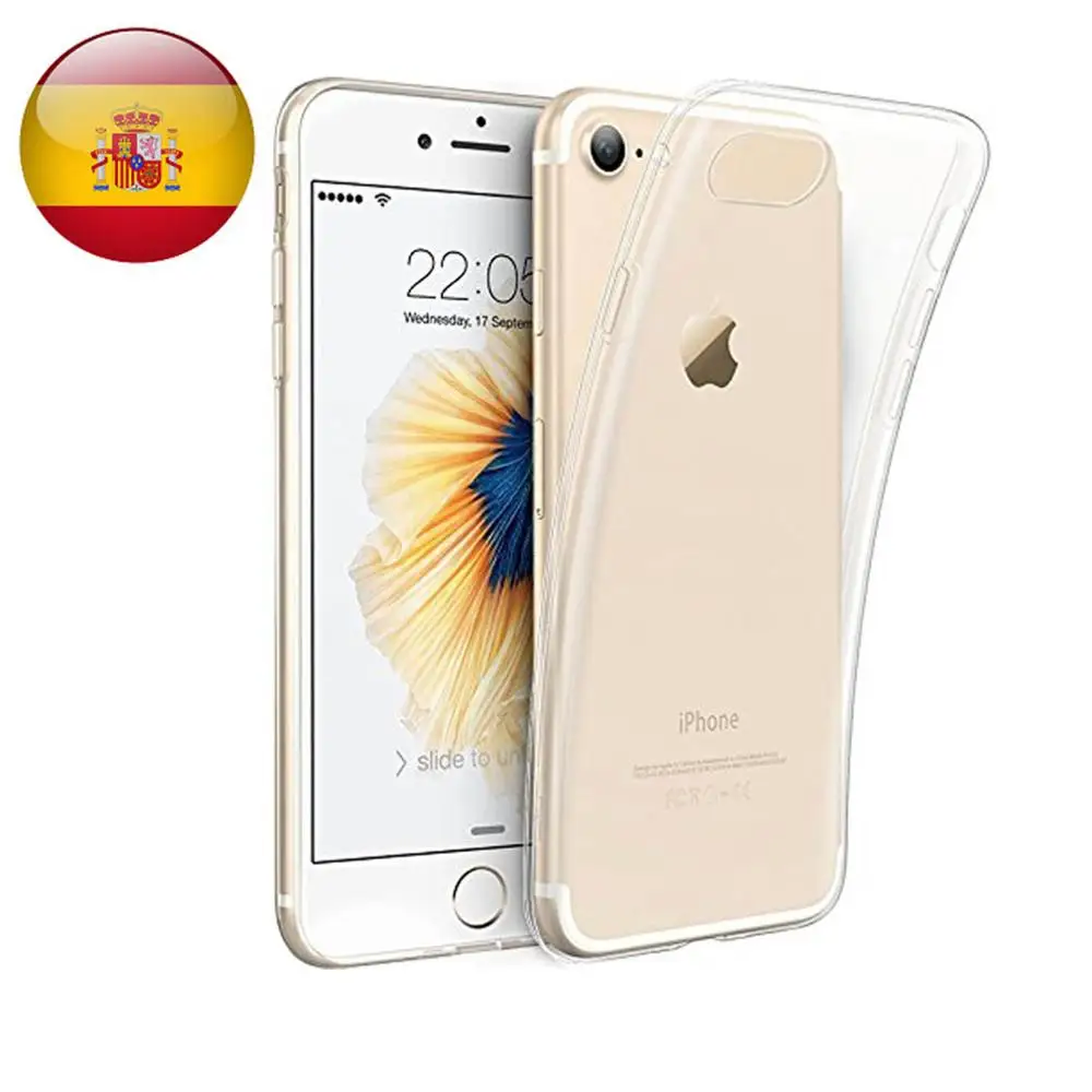 Чехол из ТПУ carcasa protectora silicona para Apple Iphone 7 Plus o 8 Transparente|Бамперы| |