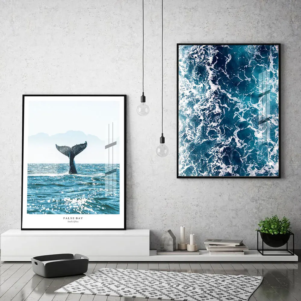 Blue Sea White Wave cute Whale Wall Art Canvas Painting Nordic Posters And Prints Wall Pictures For Living Room Home Decor
Blue Sea White Wave cute Whale Wall Art Canvas Painting Nordic Posters And Prints Wall Pictures For Living Room Home Decor