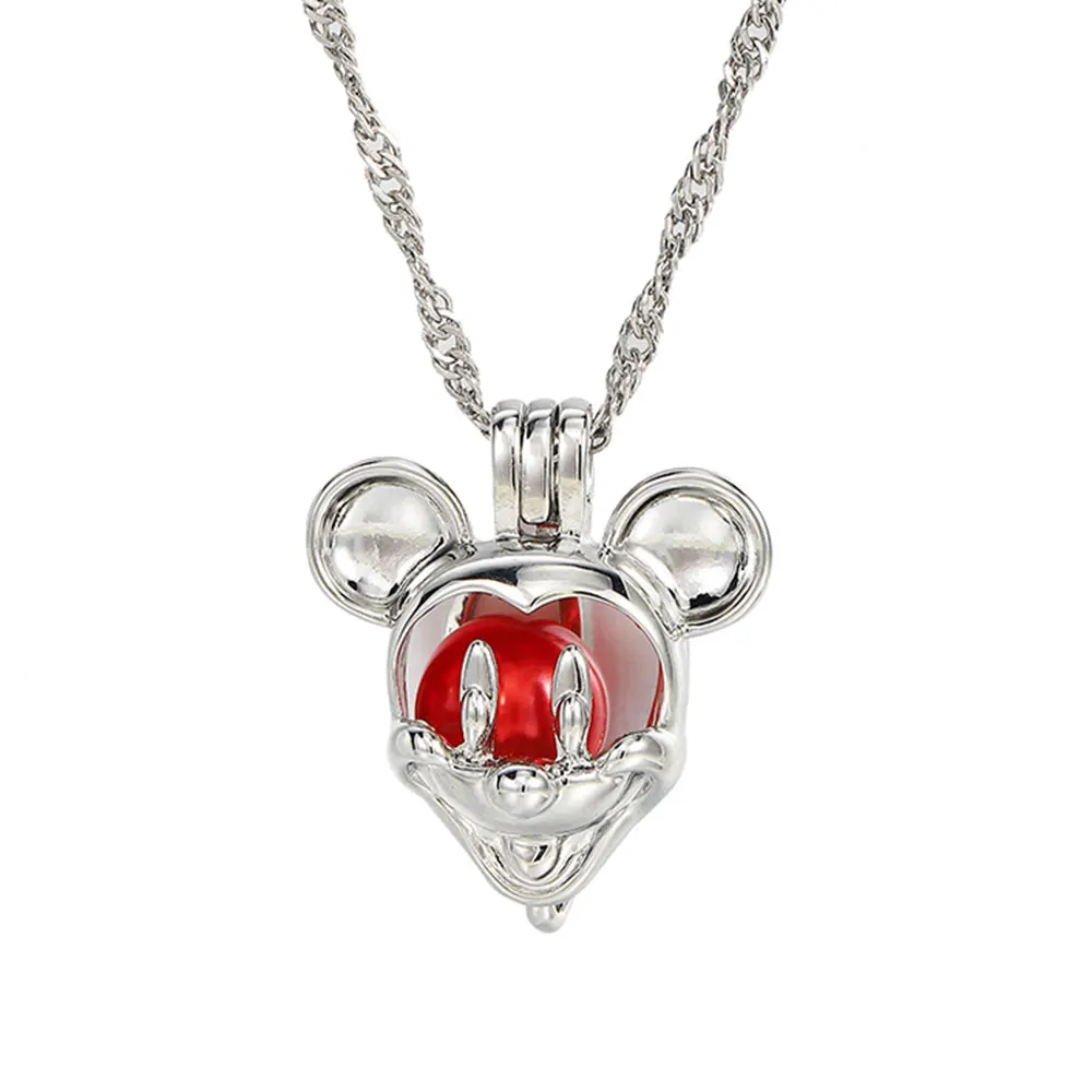 Harong Cartoon Animal Necklace Red Pearl Cage Pendant Chain Cute Anime Plated Silver Necklaces Fashion Jewelry Children DIY Gift
Harong Cartoon Animal Necklace Red Pearl Cage Pendant Chain Cute Anime Plated Silver Necklaces Fashion Jewelry Children DIY Gift