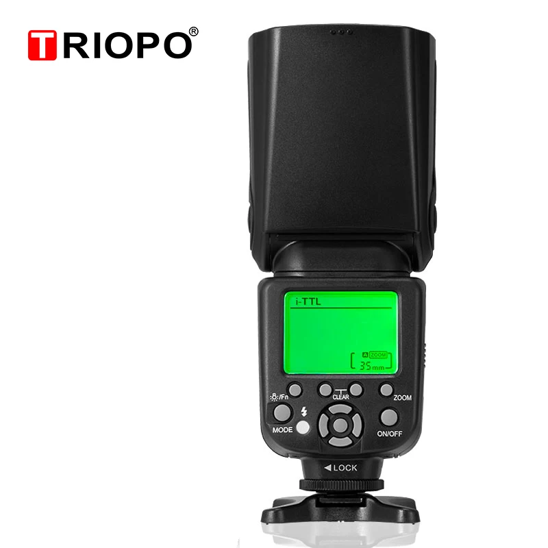 

Triopo TR-982III TR-982 III Flash Speedlite HSS Multi LCD Wireless Master Slave Mode Flash Light For CANON NIKON DSLR Camera