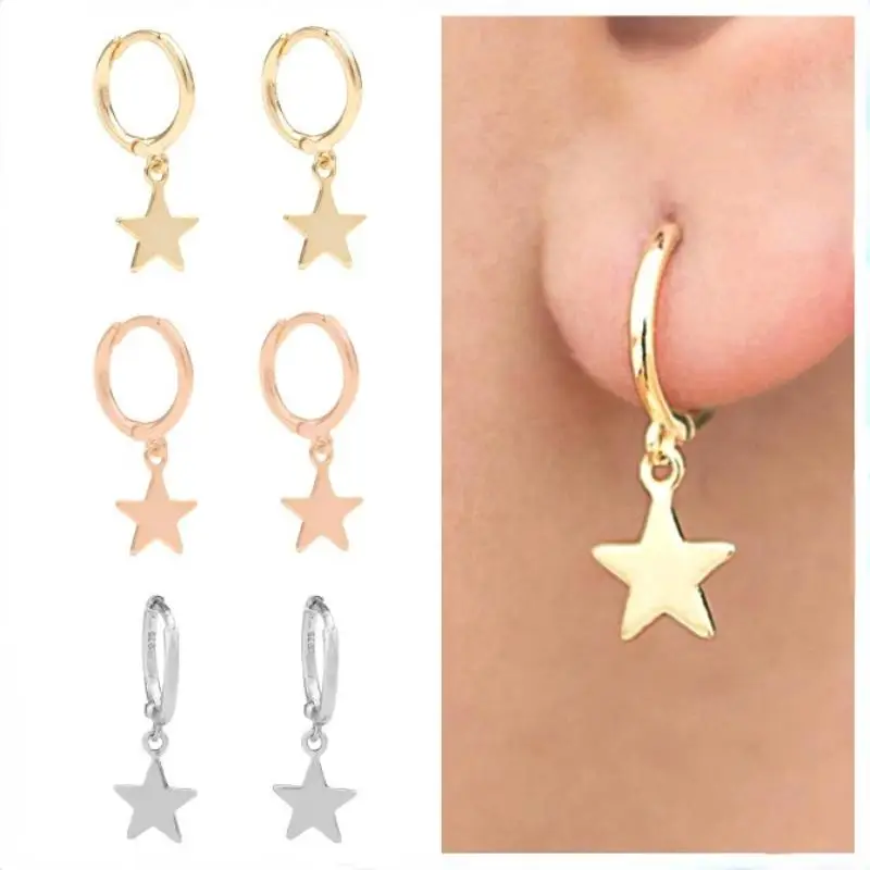 1 Pair Fashion Gold Star Huggie Hoops Earrings Women's Minimalism Cartilage Dangle Earrings Best Friend Gifts
1 Pair Fashion Gold Star Huggie Hoops Earrings Women's Minimalism Cartilage Dangle Earrings Best Friend Gifts