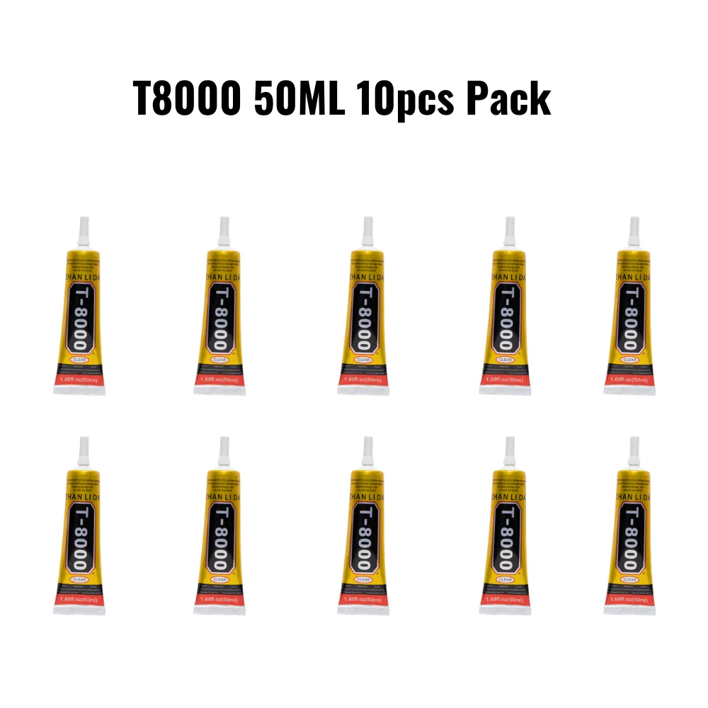 Zhanlida T8000 50ML 10 PCs Pack Clear Contact Adhesive MultiPurpose Industrial Phone Screen Bonding Glass Repair Glue
Zhanlida T8000 50ML 10 PCs Pack Clear Contact Adhesive MultiPurpose Industrial Phone Screen Bonding Glass Repair Glue