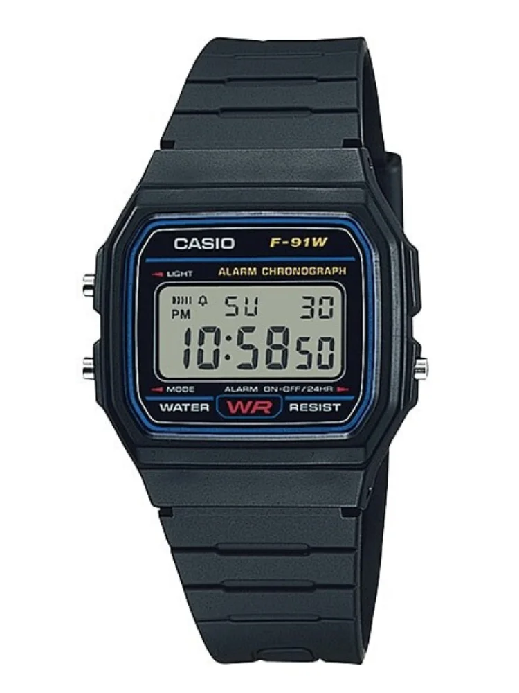 Мужские наручные часы Casio F91W Outgear 100% оригинальные цифровые Кварцевые