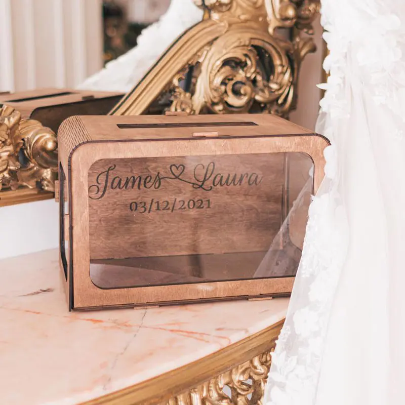 Rustic and Boho Wedding Card Box Wedding Decor Custom Name and Date Wood and Acrylic Wedding Card Box
Rustic and Boho Wedding Card Box Wedding Decor Custom Name and Date Wood and Acrylic Wedding Card Box