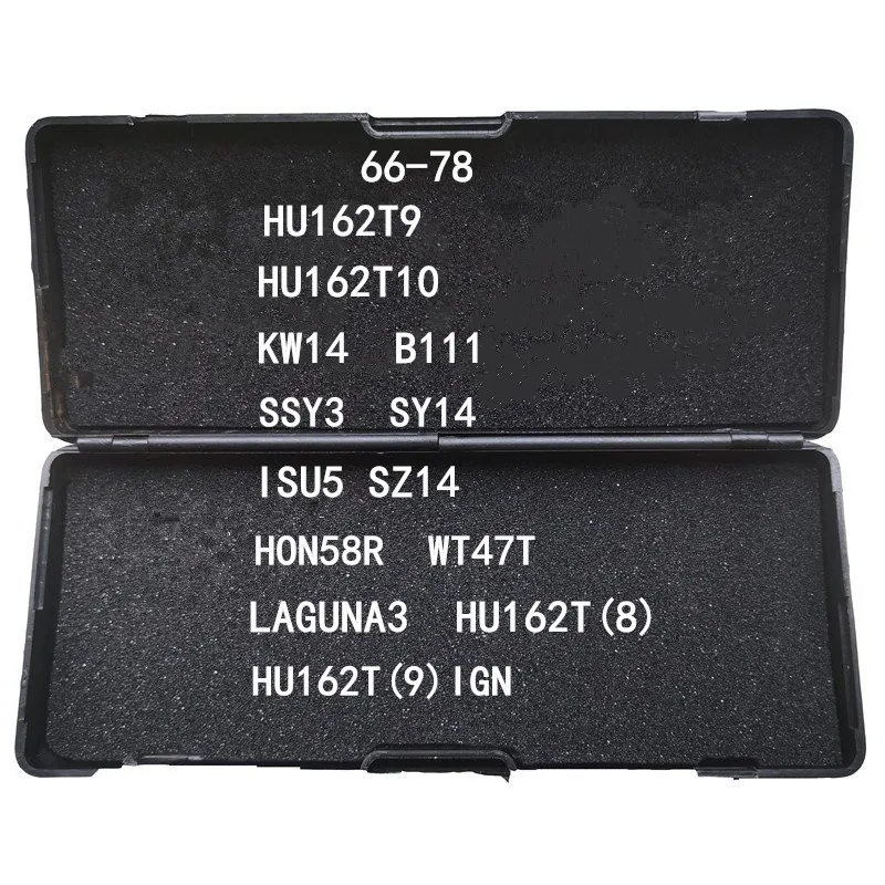 

66-78 LiShi 2 in 1 HU162T9 HU162T10 KW14 B111 SSY3 HU101 ISU5 SZ14 HON58R WT47T LAGUNA3 HU162T(8) HU162T(9)IGN Locksmith Tool