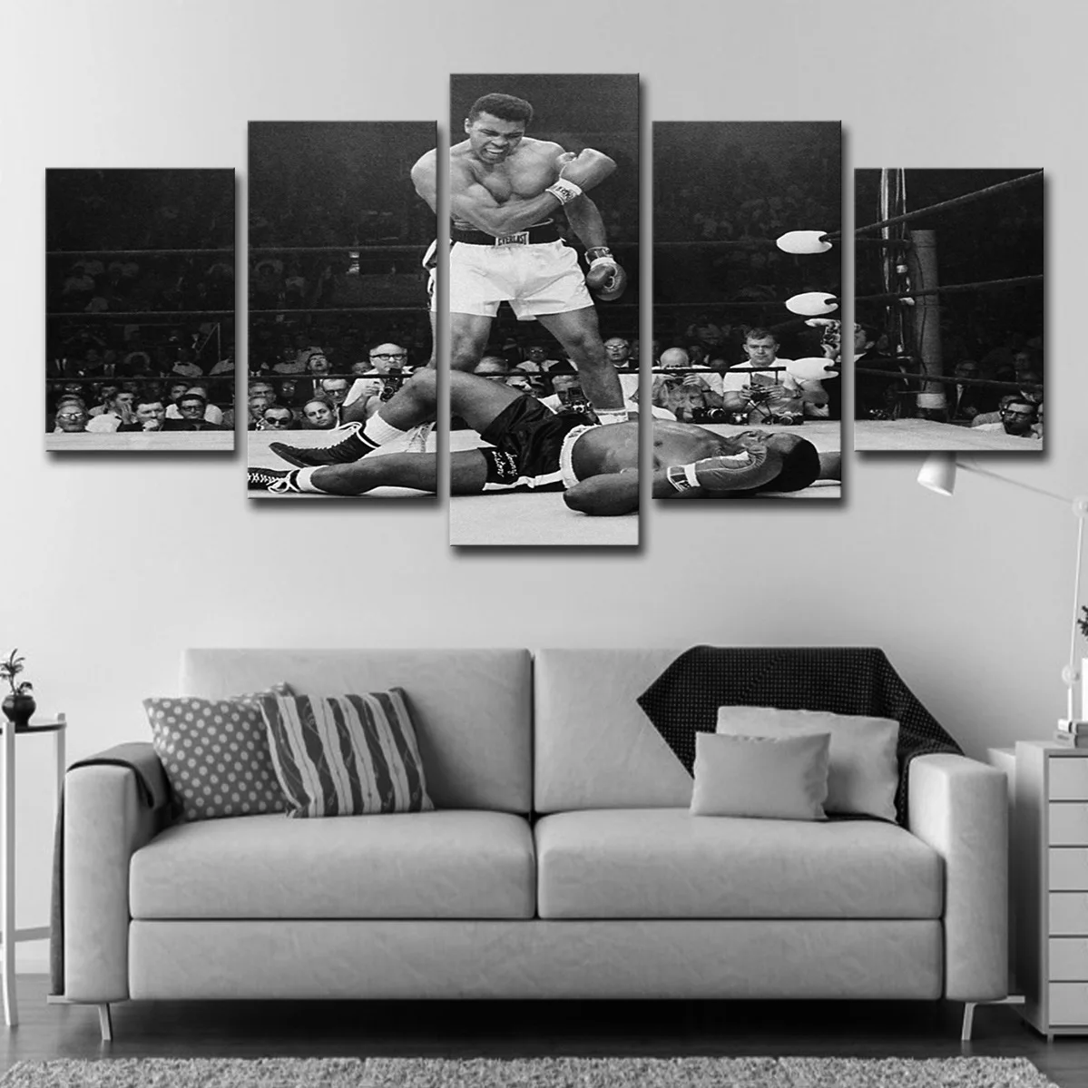 Home poster decoration picture canvas on the wall art frame 5 panels boxing man living room
Home poster decoration picture canvas on the wall art frame 5 panels boxing man living room
