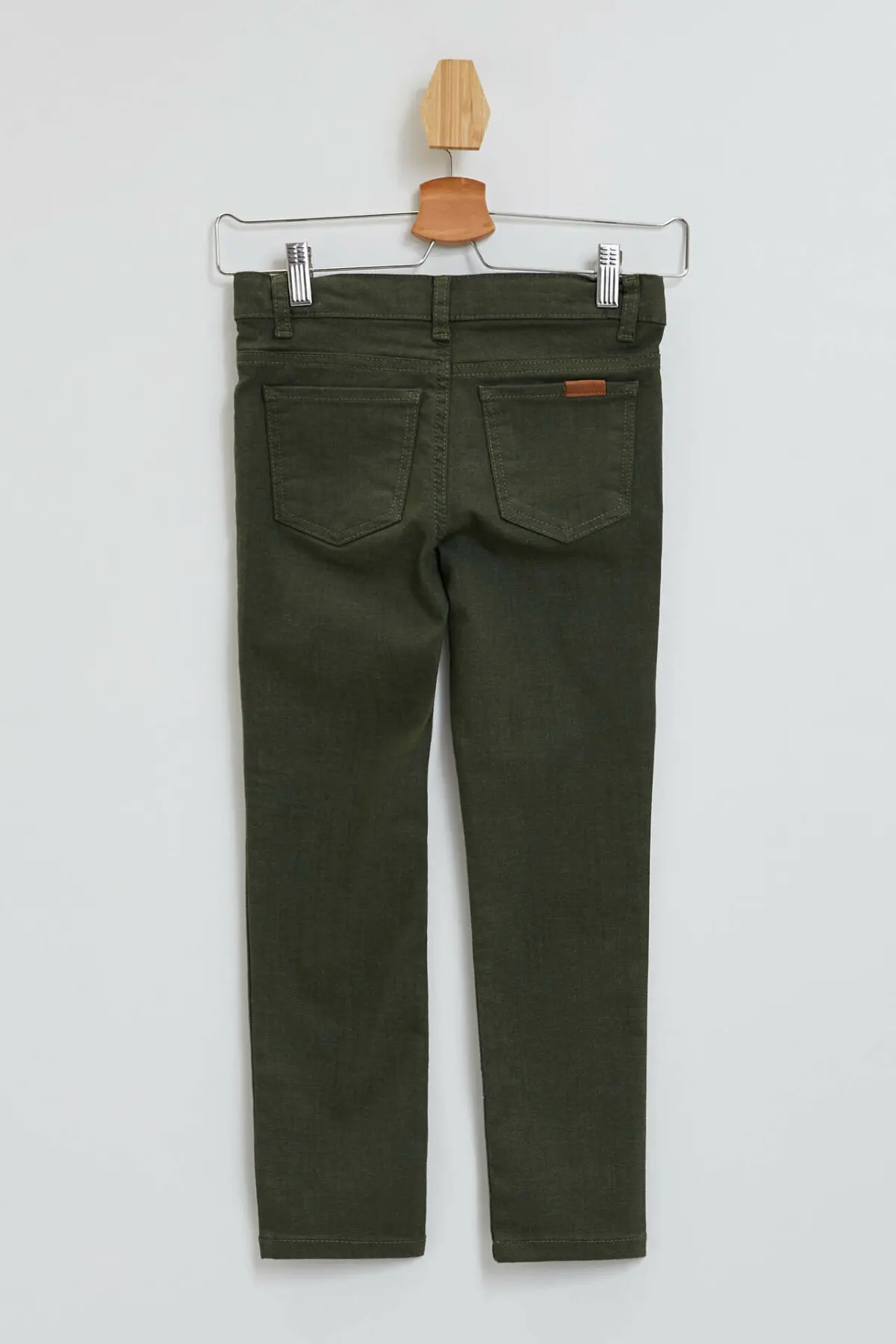 DeFacto/осенние длинные штаны зеленого цвета для мальчиков повседневные Прямые
