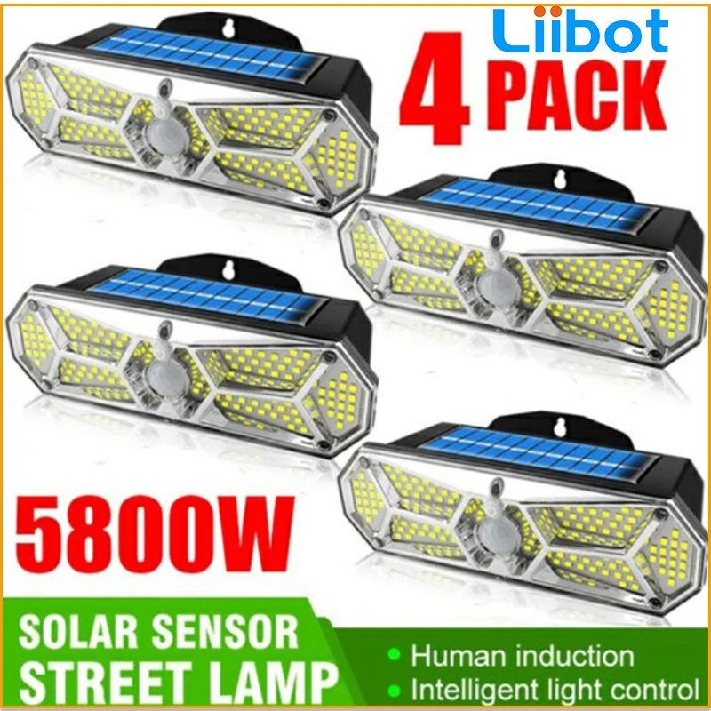 126LED Solar Powered Street Wall Light PIR Motion Sensor Lights Outdoor Waterproof Night Light with 3 Modes Motion
126LED Solar Powered Street Wall Light PIR Motion Sensor Lights Outdoor Waterproof Night Light with 3 Modes Motion