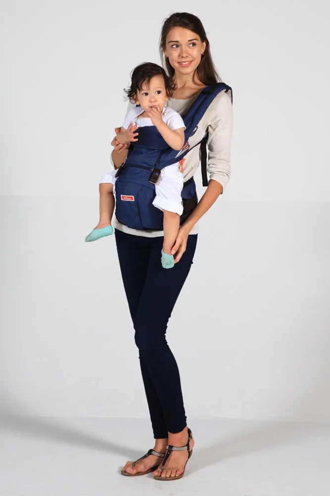 Хипсит со спинкой на 2 лямках для переноски ребенка Sinbii Premium Hipseat S-Fit Set. Корея | Мать