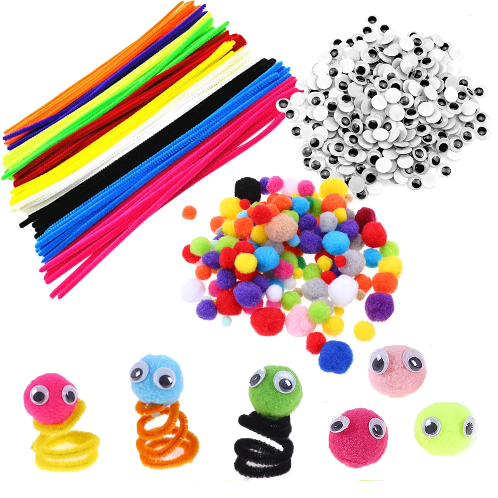 Plush Stick/Pompoms Rainbow Colors Shilly Stick Educational DIY Toys Handmade Art Craft Creativity Developing Toys Eye Stickers
Plush Stick/Pompoms Rainbow Colors Shilly Stick Educational DIY Toys Handmade Art Craft Creativity Developing Toys Eye Stickers
