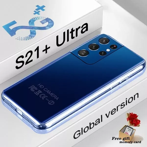 

Смартфон глобальная версия S21 Ultra, 7,3 дюйма, полноэкранный разблокированный телефон на базе Android 10, 16 ГБ + 512 ГБ, две SIM-карты