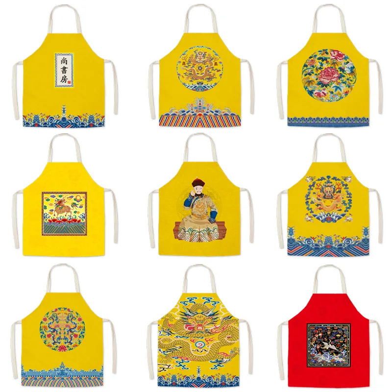 Kitchen Clothes Cover Chinese Style Palace Around The Linen Apron Printed Fabric Apron Sleeveless
Kitchen Clothes Cover Chinese Style Palace Around The Linen Apron Printed Fabric Apron Sleeveless