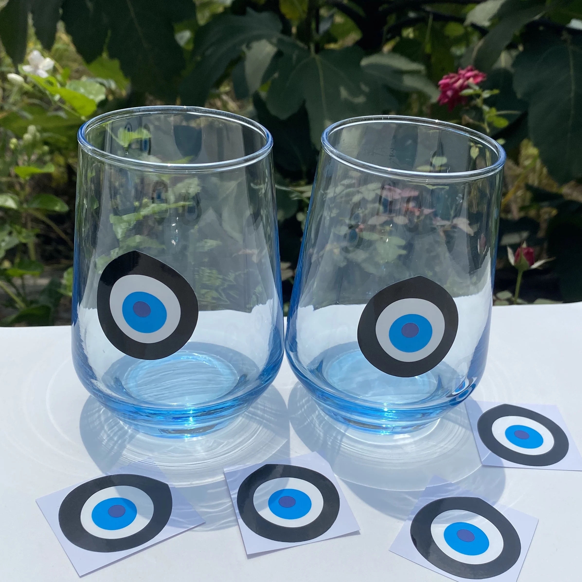 Black Good Eye Talisman Sticker Greek Turkish Party home decorations Nazar waterproof vinyl sticker Champagne glass decor
Black Good Eye Talisman Sticker Greek Turkish Party home decorations Nazar waterproof vinyl sticker Champagne glass decor