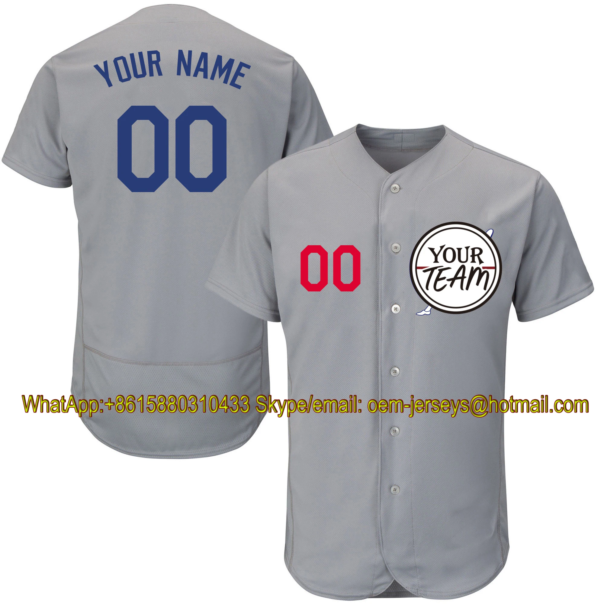New Customize Baseball Jersey Adult Kids Embroidered Stitch Team Logo Name Number Any Style Color Softball Uniform T-Shirt Grey
New Customize Baseball Jersey Adult Kids Embroidered Stitch Team Logo Name Number Any Style Color Softball Uniform T-Shirt Grey