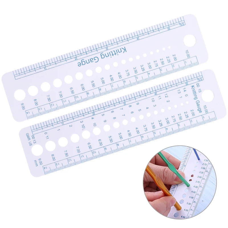Knitting Gauge Ruler Knitting Tool Needle Gauge Measuring Accessories Metal Ruler Tool 2-10mm Size
Knitting Gauge Ruler Knitting Tool Needle Gauge Measuring Accessories Metal Ruler Tool 2-10mm Size