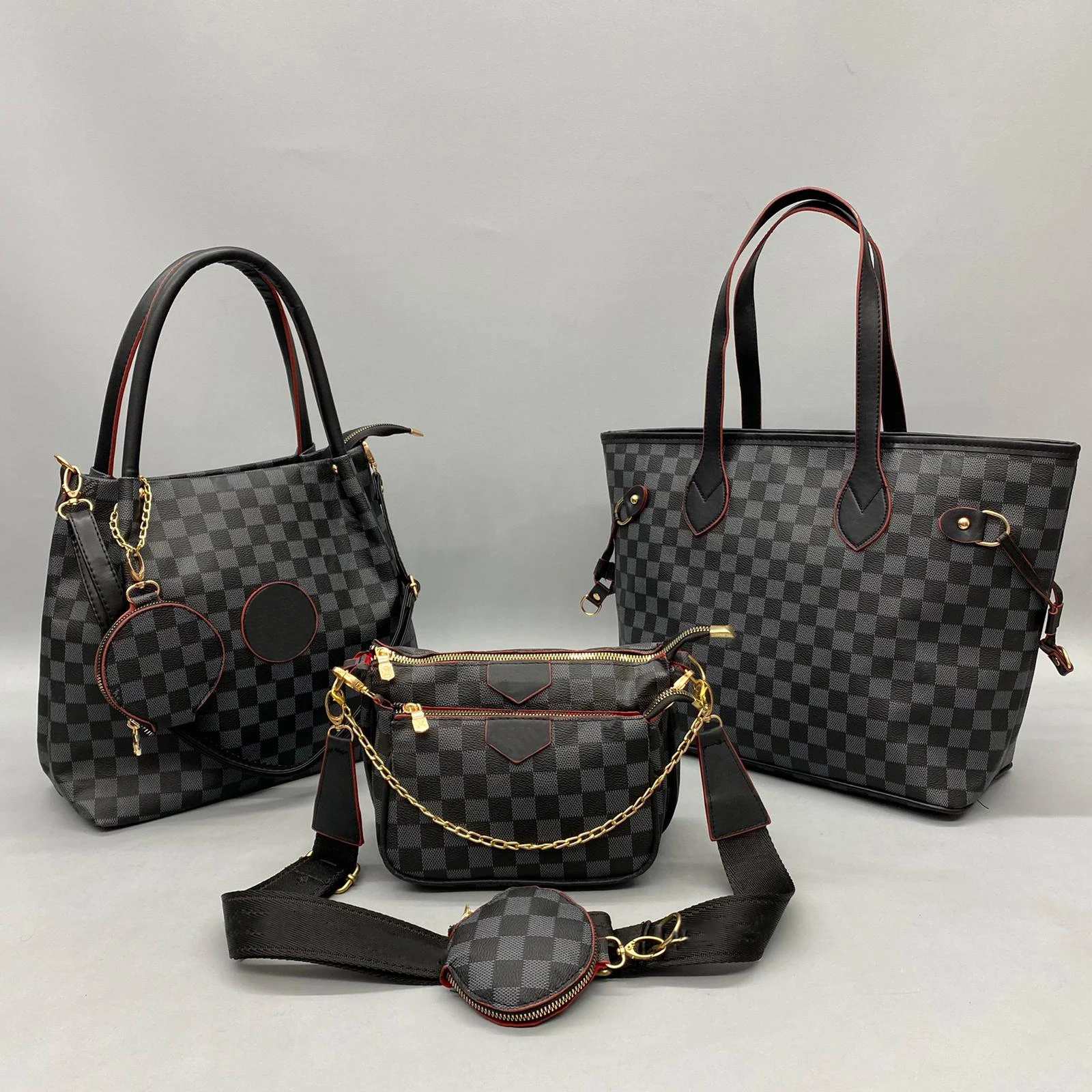 3 piece ladies handbag set famous designer new trend handle and carry bags economical price
3 piece ladies handbag set famous designer new trend handle and carry bags economical price