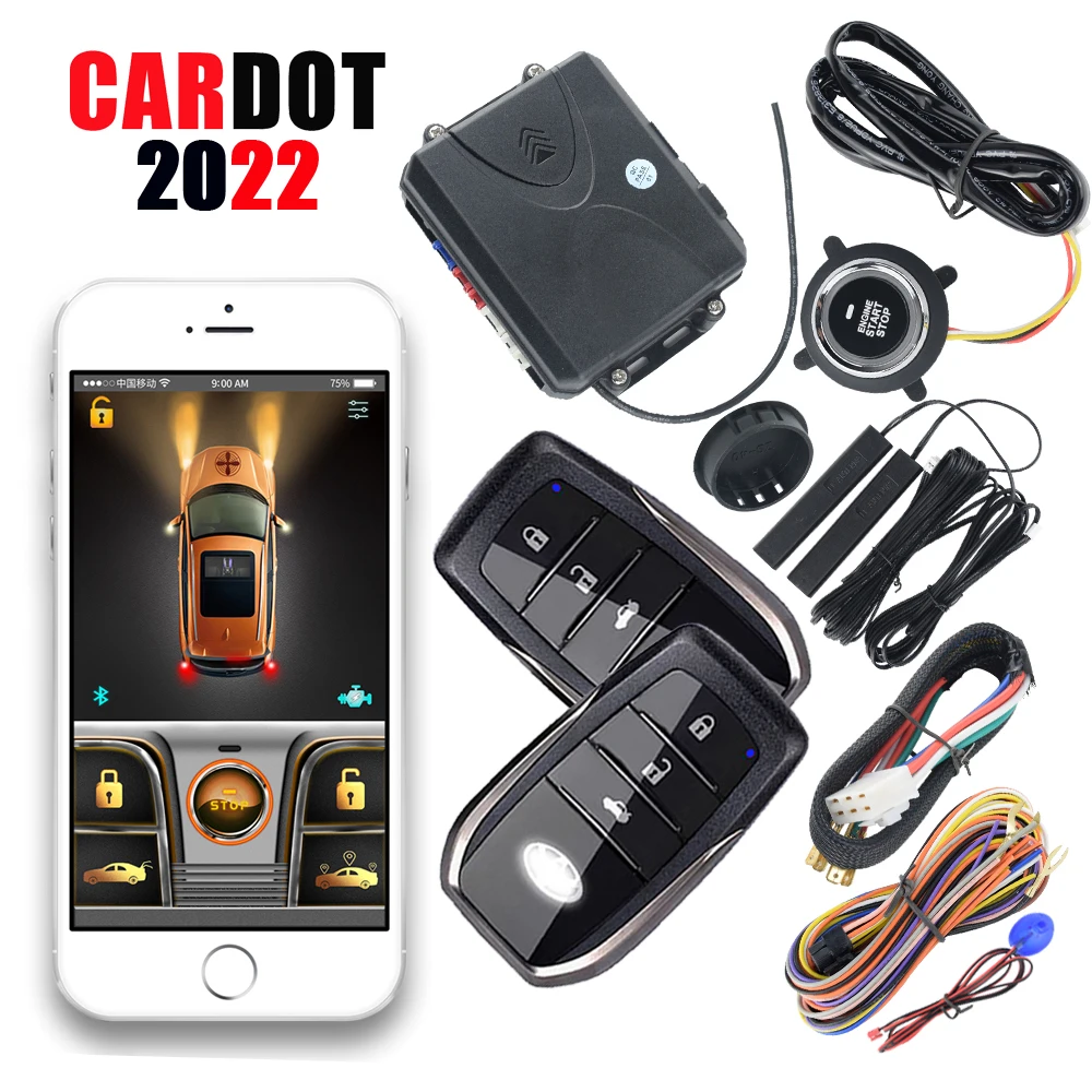 Cardot Smart Pke Keyless Entry Remote Starter Engine Start Stop Car Alarm Remote Alarm BT Digital Key Mobile Phone Control Car
Cardot Smart Pke Keyless Entry Remote Starter Engine Start Stop Car Alarm Remote Alarm BT Digital Key Mobile Phone Control Car
