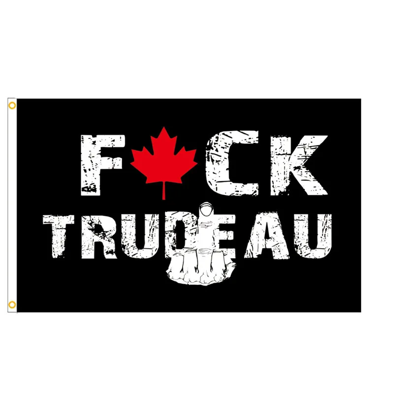 100 Pieces 5' x 3' Justin Trudeau Middle Finger Canadian Freedom Convoy 2022 Flag Polyester with Brass Grommets 150cm x 90cm
100 Pieces 5' x 3' Justin Trudeau Middle Finger Canadian Freedom Convoy 2022 Flag Polyester with Brass Grommets 150cm x 90cm
