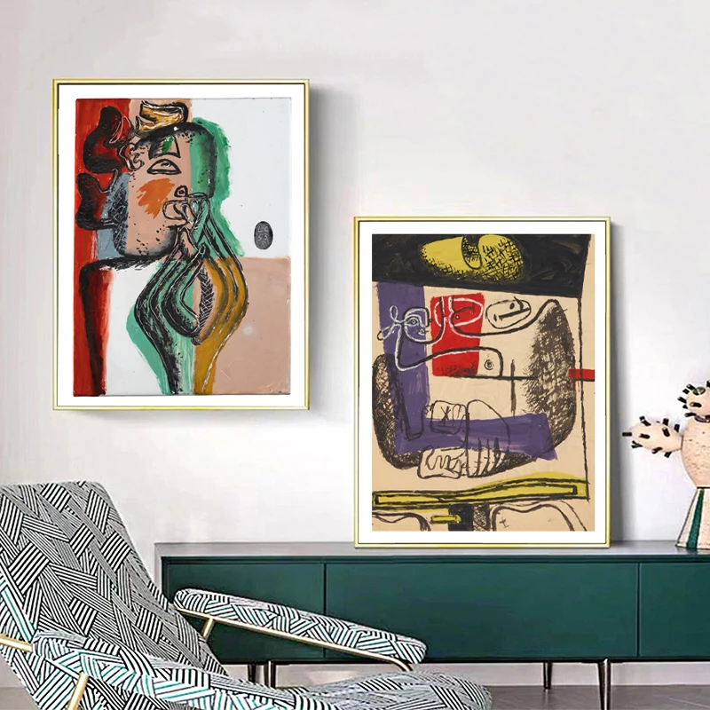 Винтажный художественный постер Le Corbusier с художественным принтом на холсте