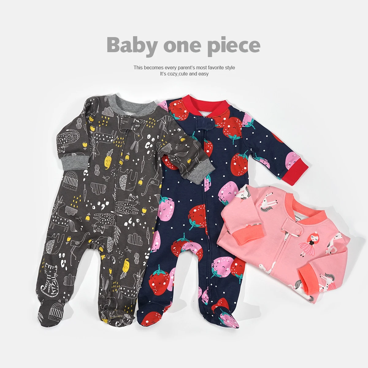 Baby Home Outfit One-Piece Footed Romper BeBe Shower Gift Maternity New Born Soft Cotton
Baby Home Outfit One-Piece Footed Romper BeBe Shower Gift Maternity New Born Soft Cotton