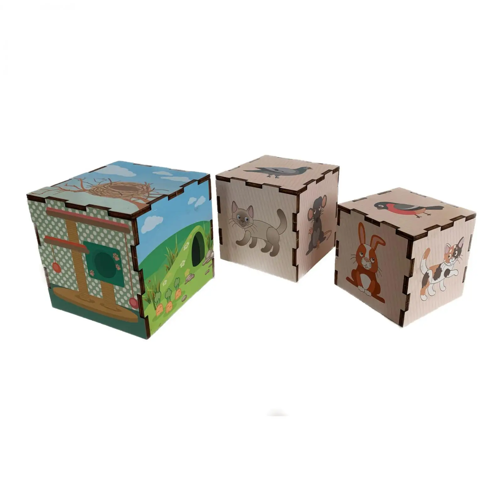 Puzzles PAREMO Sorter pyramid \"Animals\" wooden toys game for boys and girls children learning fine motor skills puzzle children's
