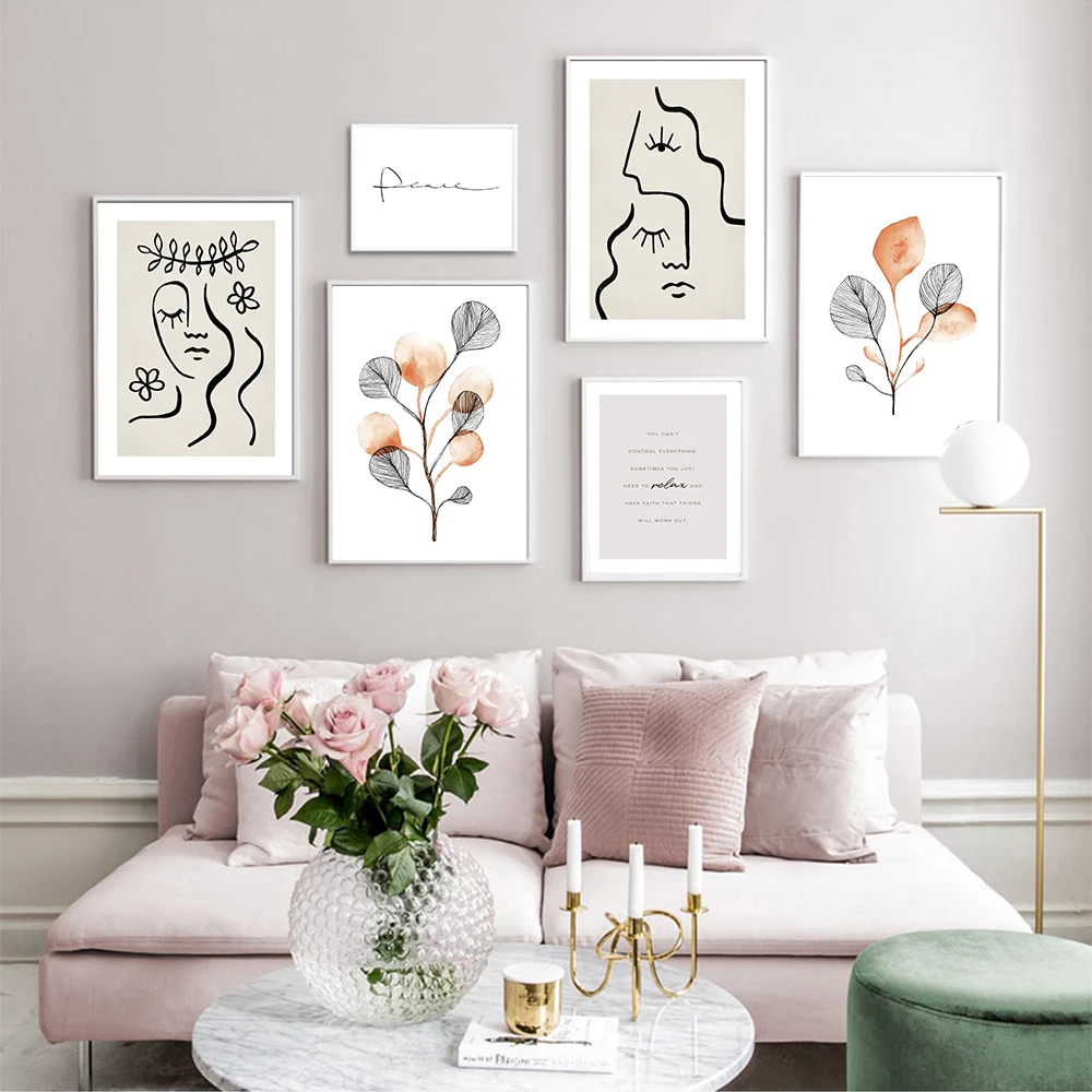Nordic Abstract Line Face Posters Minimalist Leaves Canvas Painting Quote Wall Art Print Pictures Living Room Home Decor
Nordic Abstract Line Face Posters Minimalist Leaves Canvas Painting Quote Wall Art Print Pictures Living Room Home Decor