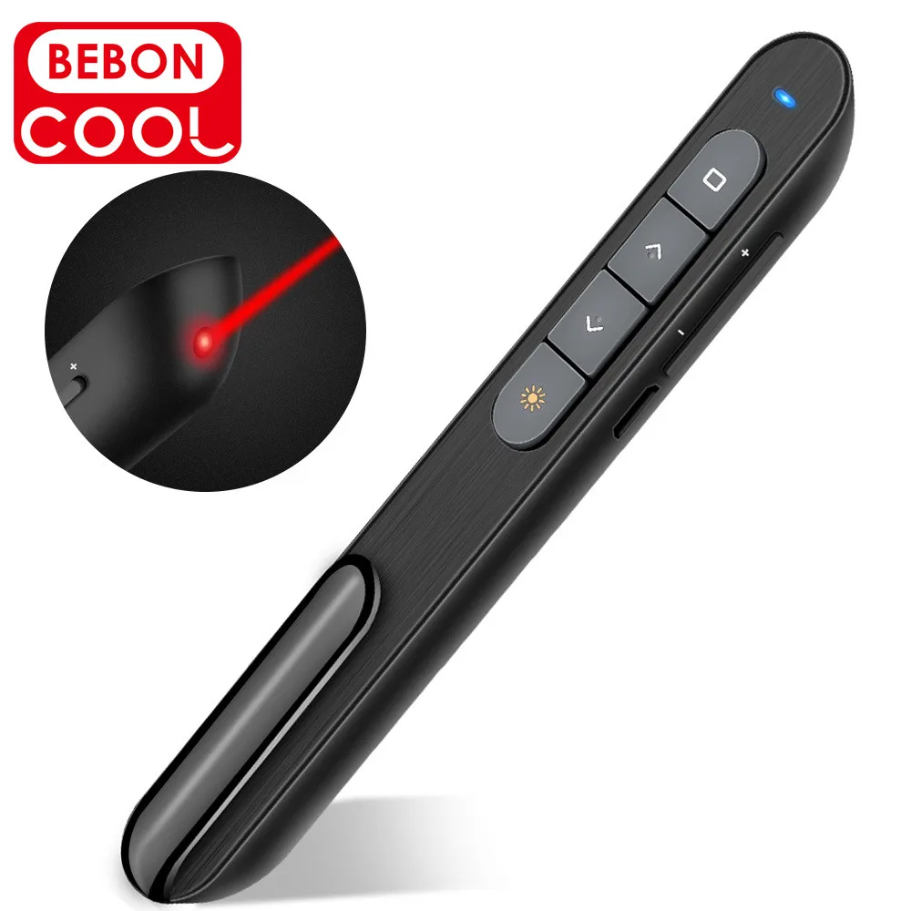 Rechargeable Presentation Clicker 100FT Wireless Presenter Remote Hyperlink Control 2.4GHz for PowerPoint Clicker Presentation
Rechargeable Presentation Clicker 100FT Wireless Presenter Remote Hyperlink Control 2.4GHz for PowerPoint Clicker Presentation