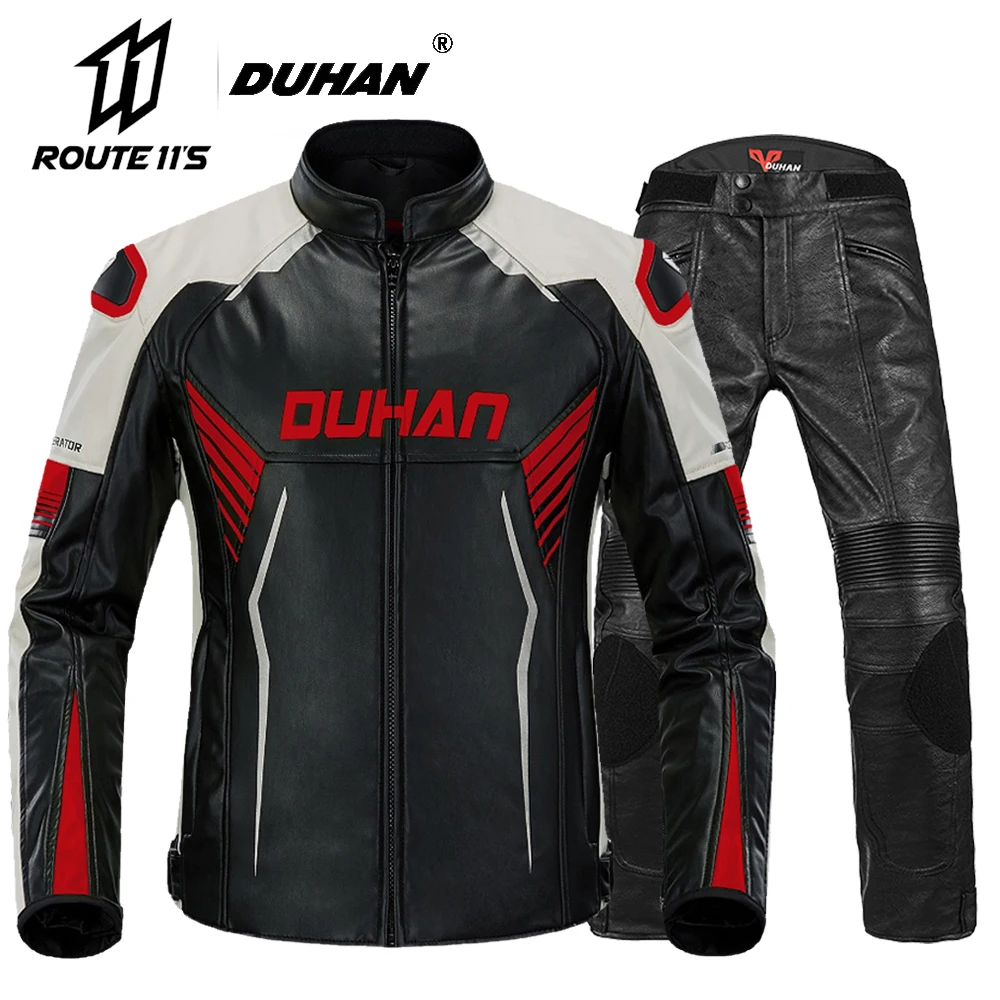 DUHAN Motorcycle Jacket Leather Moto Jackets Jaqueta Motociclista Waterproof Windproof Motorcycle Riding Anti-drop Racing Suit
DUHAN Motorcycle Jacket Leather Moto Jackets Jaqueta Motociclista Waterproof Windproof Motorcycle Riding Anti-drop Racing Suit