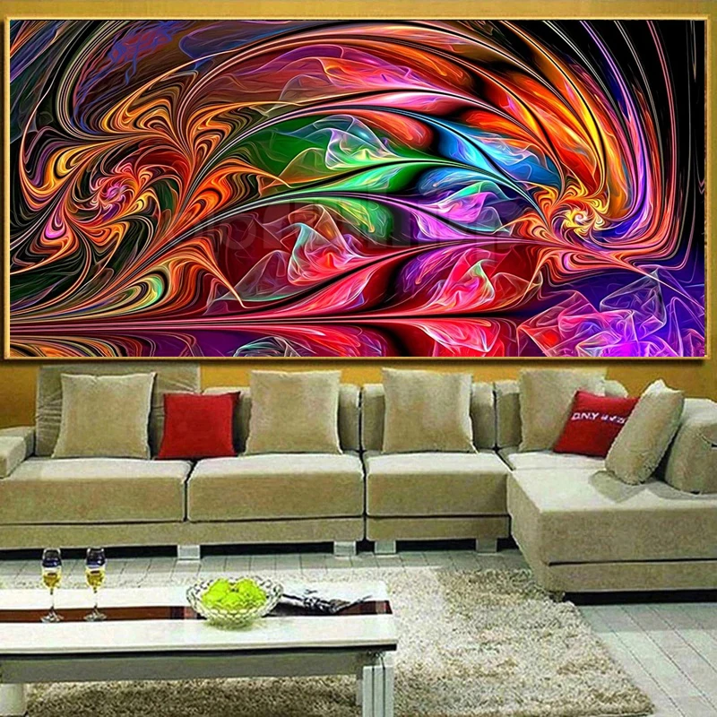 Full square/round drill 5D DIY diamond painting Abstract colorful feath Embroidery Pattern Cross stitch kit mosaic room decor
Full square/round drill 5D DIY diamond painting Abstract colorful feath Embroidery Pattern Cross stitch kit mosaic room decor