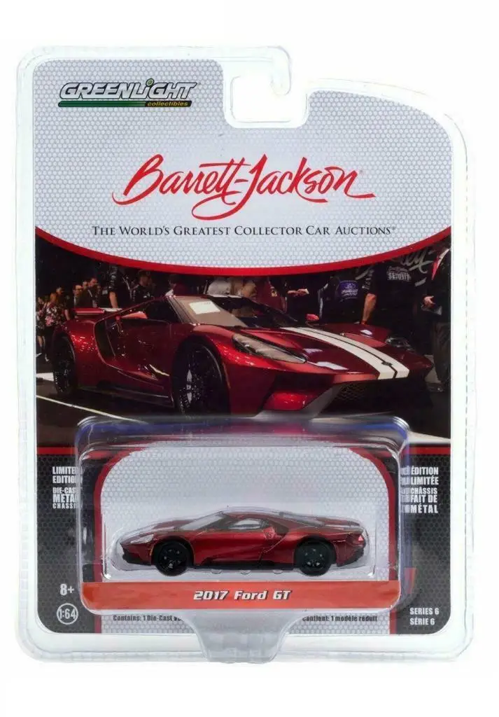 Greenlight 1/64 Barrett-Jackson 'Scottsdale edition 'Series 6- 2017 Ford GT в жидком красном с белыми полосками (лот #1392)
Greenlight 1/64 Barrett-Jackson 'Scottsdale edition 'Series 6- 2017 Ford GT в жидком красном с белыми полосками (лот #1392)