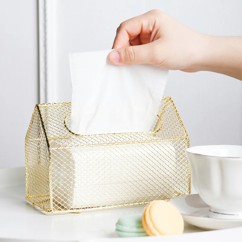 Iron Mesh Tissue Box Bedroom Desktop Sundries Organizer Roll Paper Napkin Storage Holders
Iron Mesh Tissue Box Bedroom Desktop Sundries Organizer Roll Paper Napkin Storage Holders