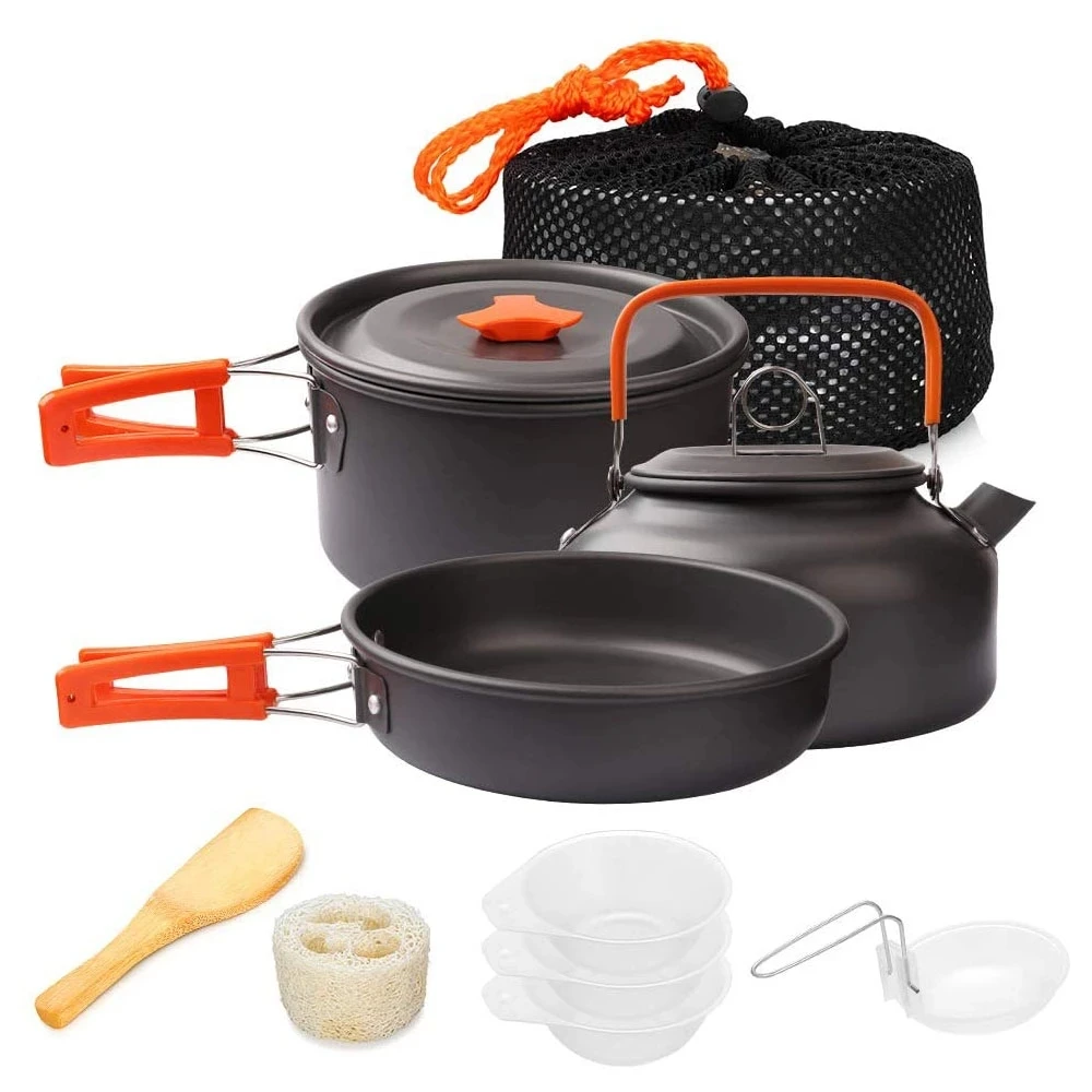 Outdoor aluminum camping cookware/travel hiking picnic barbecue tableware equipment/outdoor camping cookware kit
Outdoor aluminum camping cookware/travel hiking picnic barbecue tableware equipment/outdoor camping cookware kit