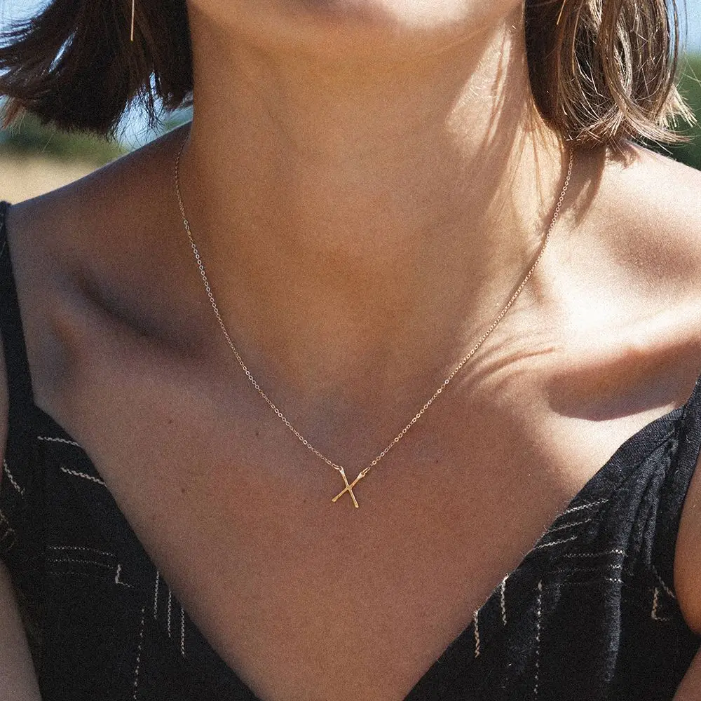 SUNIBI Stainless Steel Necklaces for Women 14K Gold Silver X Letter Pendant Necklace Fashion Girls Party Jewelry Gift Accessory
SUNIBI Stainless Steel Necklaces for Women 14K Gold Silver X Letter Pendant Necklace Fashion Girls Party Jewelry Gift Accessory