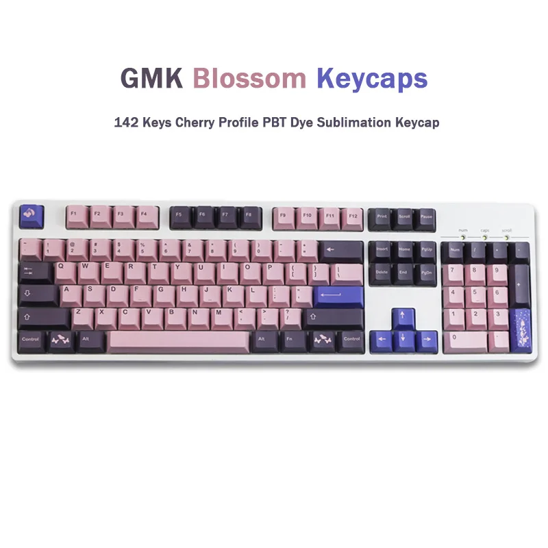 

142 Keys GMK Blossom Keycaps Cherry Profile PBT Dye Sublimation Mechanical Keyboard Keycap For MX Switch With 1.75U 2U Shift 61