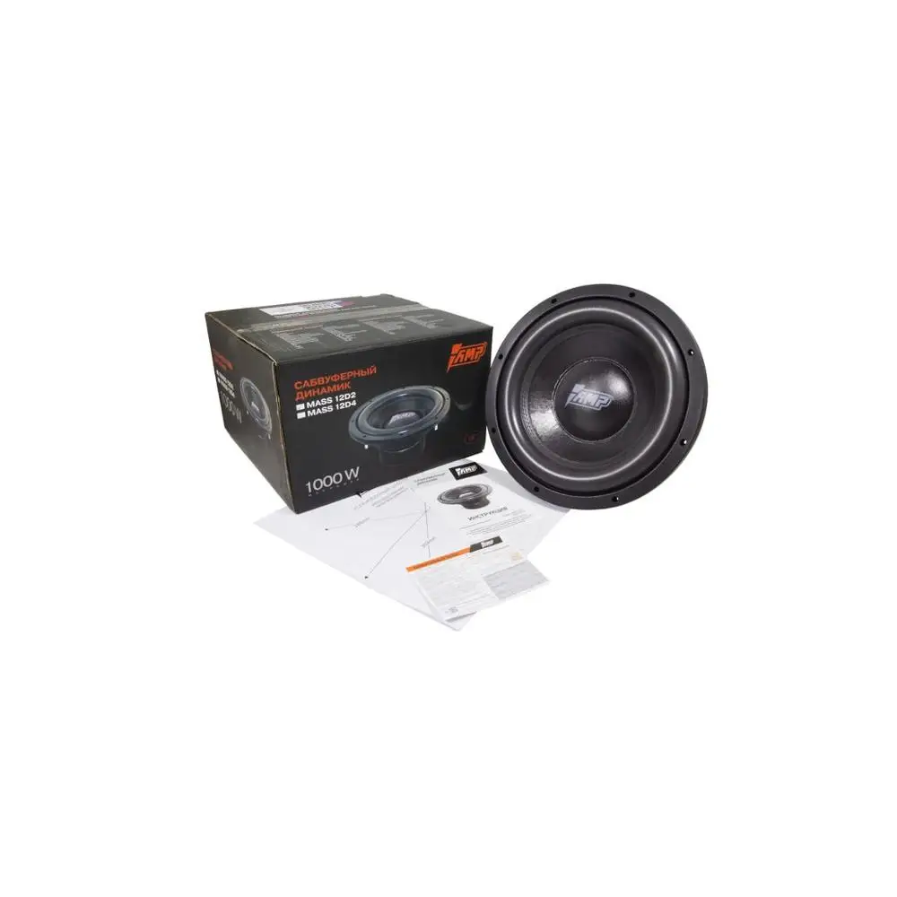 AMP M 12D2 Сабвуферный динамик (2+2 Ом rms500)|Компонентные сабвуферы| |