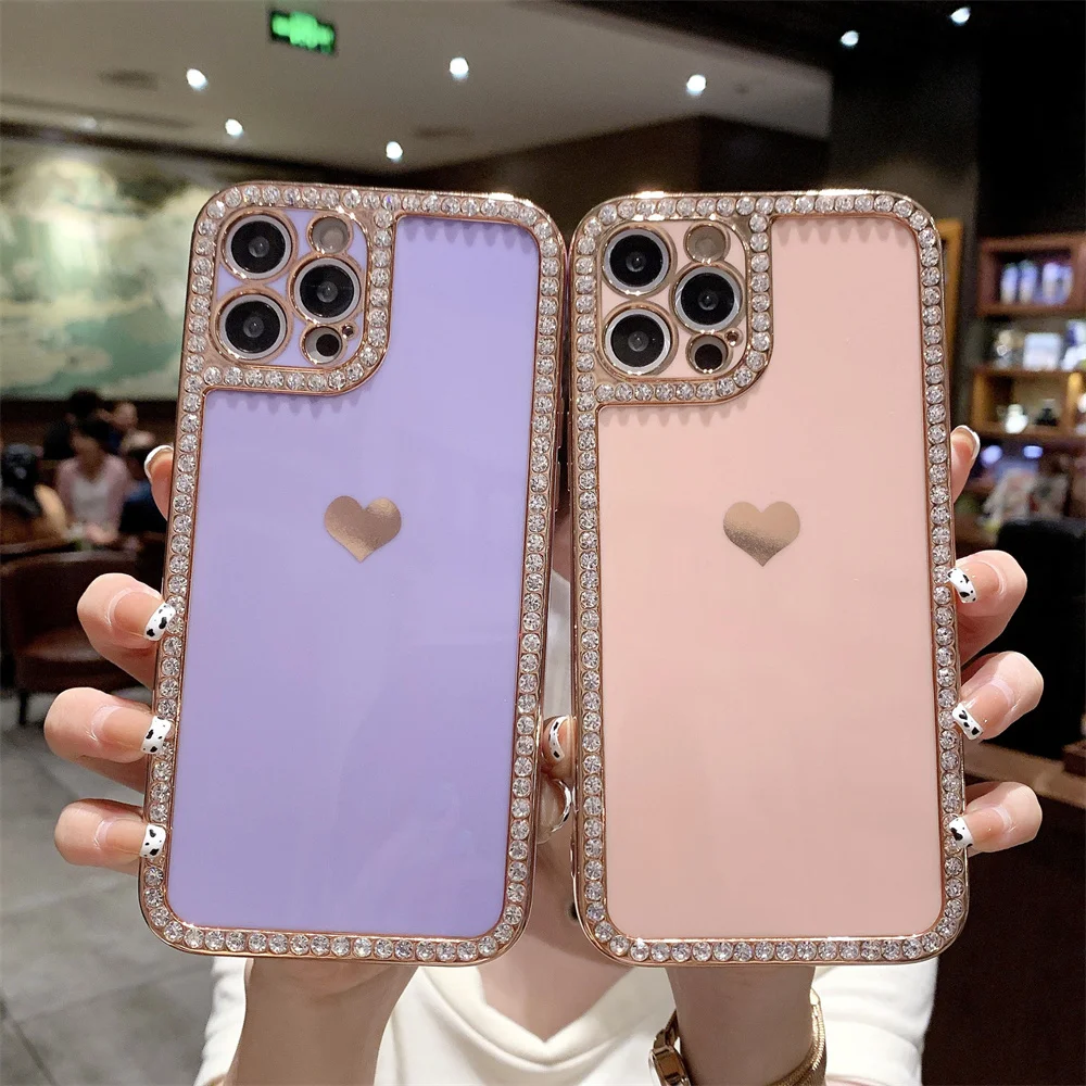 Glitter Love Heart Rhinestone Phone Case For iPhone12 11pro 13promax X XS XR XS Max 6 6S 7 8 Plus
Glitter Love Heart Rhinestone Phone Case For iPhone12 11pro 13promax X XS XR XS Max 6 6S 7 8 Plus