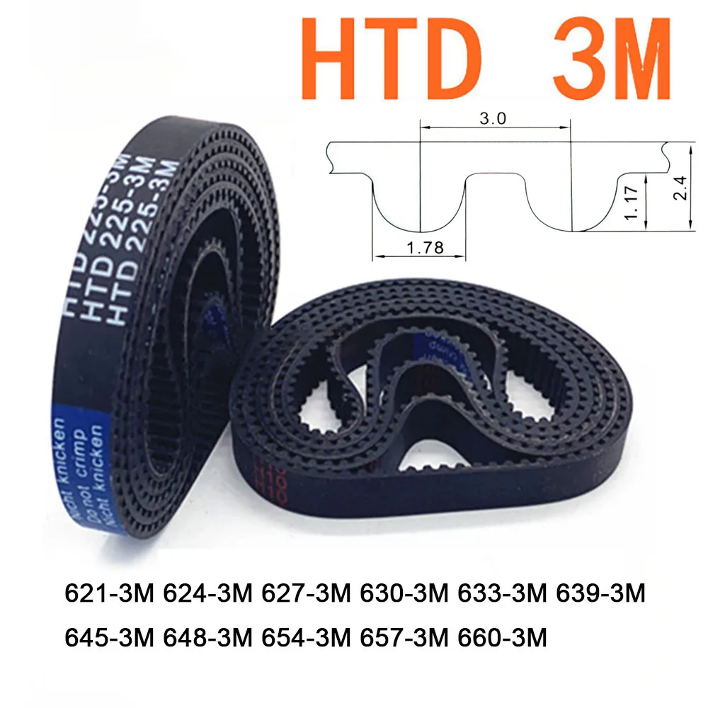 Width 6 10 15 20mm HTD 3M Rubber Arc Tooth Timing Belt Pitch Length 621 624 627 630 633 639 645 648 654 657 660mm Drive Belts
Width 6 10 15 20mm HTD 3M Rubber Arc Tooth Timing Belt Pitch Length 621 624 627 630 633 639 645 648 654 657 660mm Drive Belts