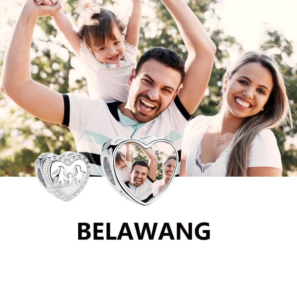 100% Real 925 Sterling Silver Custom Photo Heart Charms Personalized Happy Family Bead Fit Bracelet For DIY Jewelry Making
100% Real 925 Sterling Silver Custom Photo Heart Charms Personalized Happy Family Bead Fit Bracelet For DIY Jewelry Making