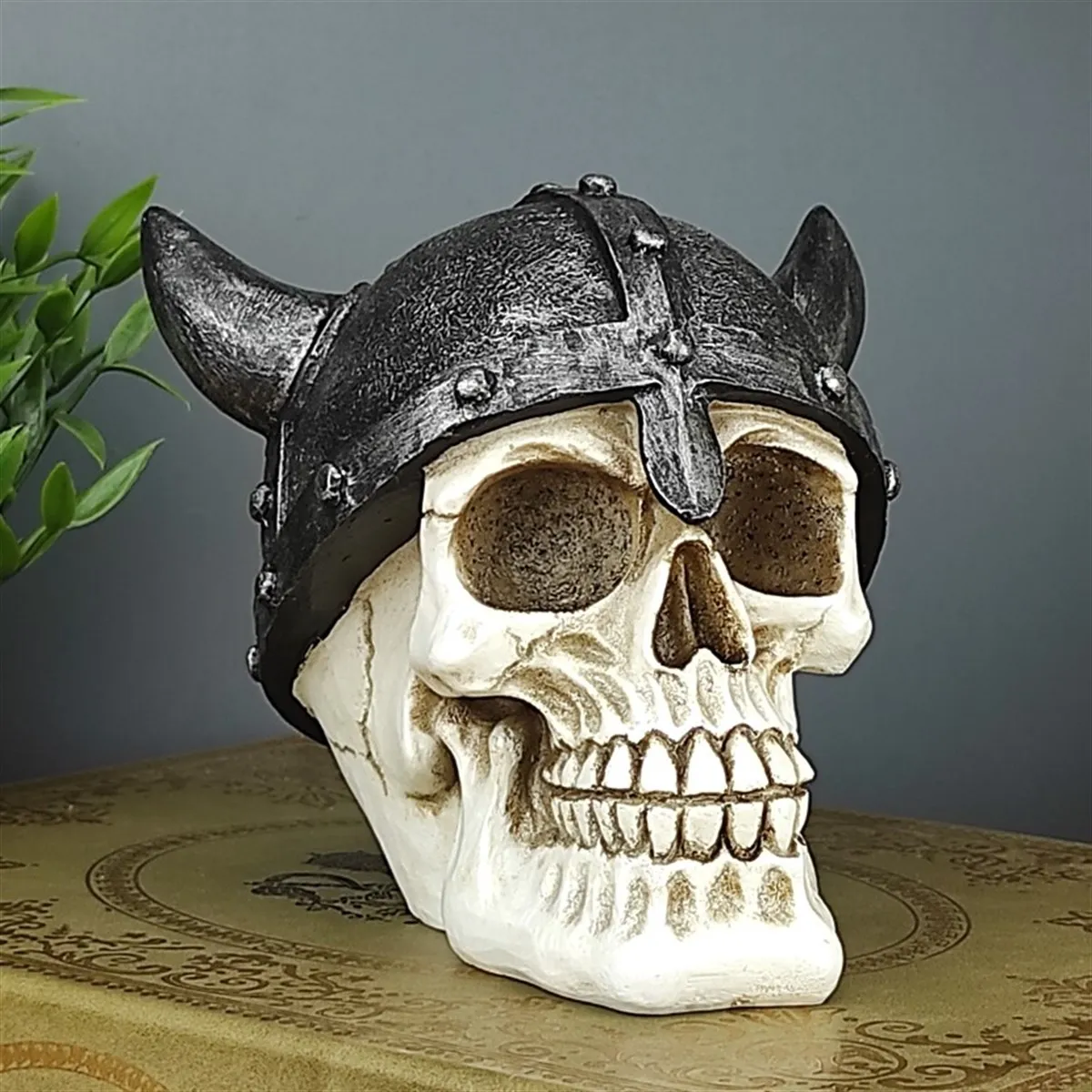 Viking Skull Skeleton Statue Decoration Sculpture
Viking Skull Skeleton Statue Decoration Sculpture