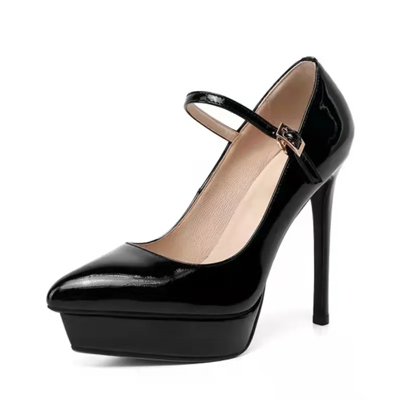 Single Shoes 2021 Early Spring New Elegant Fashion Pointed Waterproof Platform Stiletto Heel with Black
Single Shoes 2021 Early Spring New Elegant Fashion Pointed Waterproof Platform Stiletto Heel with Black