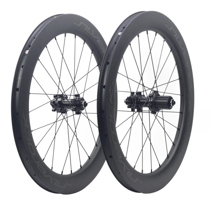 SILVEROCK Carbon Wheels 20" 1 1/8" 451 Disc Brake 50mm Clincher For Cargo Minivelo Folding Bike Custom 20" Bicycle Wheelset
SILVEROCK Carbon Wheels 20" 1 1/8" 451 Disc Brake 50mm Clincher For Cargo Minivelo Folding Bike Custom 20" Bicycle Wheelset