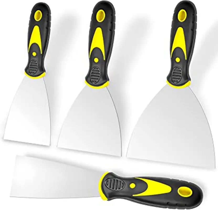 4PCS Putty KnifeStainless SteelTwoTone Handle Putty KnifePlastic HandleScraperTape Knife Tool forRepairingDrywall RemovingCement
4PCS Putty KnifeStainless SteelTwoTone Handle Putty KnifePlastic HandleScraperTape Knife Tool forRepairingDrywall RemovingCement