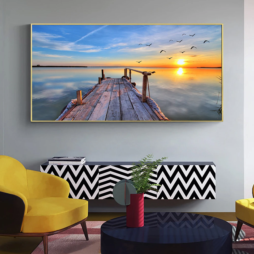 Modern Sunset Landscape Canvas Painting Poster Prints On Wall Art Picture For Home Decor Suitable For Living Room And Bedroom
Modern Sunset Landscape Canvas Painting Poster Prints On Wall Art Picture For Home Decor Suitable For Living Room And Bedroom